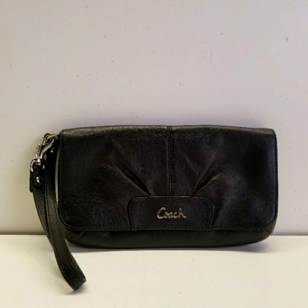 Coach Ashley Leather Wristlet